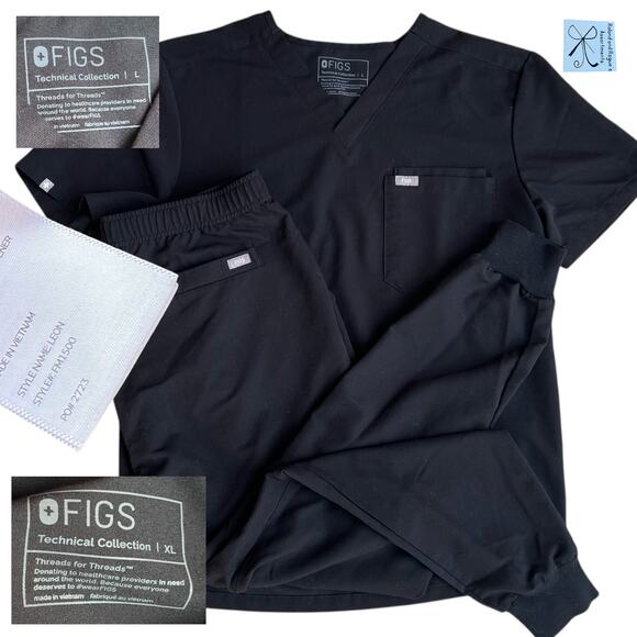 Figs Scrub Leon Top and Tansen Pants 2-PC Set Men's Sz L/XL - Picture 1 of 7